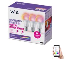 WiZ SADA 3x LED RGBW Stmievateľná žiarovka A60 E27/8,8W/230V 2200-6500K Wi-Fi - WiZ
