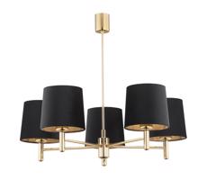 Argon Argon 2107 - Luster na tyči PONTE 5xE27/15W/230V mosadz/čierna