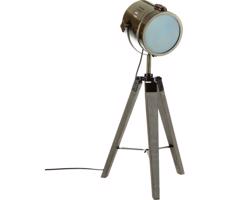Atmosphera Atmosphera - Stolná lampa EBOR 1xE14/25W/230V borovica/mosadz