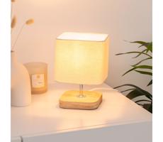 Atmosphera Atmosphera - Stolná lampa TOXEY 1xE14/25W/230V borovica/béžová