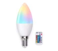 B.V. LED RGB Stmievateľná žiarovka E14/4,8W/230V 3000K + DO -