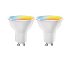 B.V. SADA 2x LED RGBW Stmiev. žiarovka MESH Smart GU10/6,5W/230V 2700-6500K -