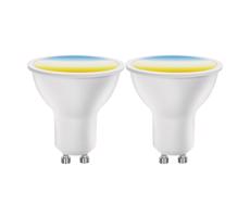 B.V. SADA 2x LED Stmiev. žiarovka MESH Smart GU10/6,5W/230V 2700-6500K + DO -