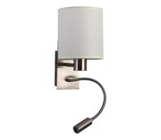 Brilagi Brilagi -LED Flexibilná nástenná lampa 1xE27/25W/230V+LED/3W matný chróm/krémová