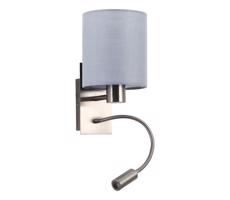 Brilagi Brilagi - LED Flexibilná nástenná lampa 1xE27/25W/230V + LED/3W matný chróm/šedá