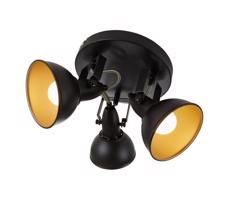 Briloner 2049-035R - Bodové svietidlo SOFT 3xE14/40W/230V čierna