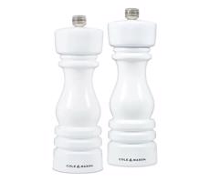 Cole&Mason Cole&Mason - Sada mlynčekov na soľ a korenie LONDON 2 ks 18 cm buk/biela