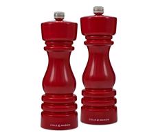 Cole&Mason Cole&Mason - Sada mlynčekov na soľ a korenie LONDON 2 ks 18 cm buk/červená