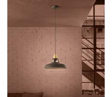 Eglo 390229 - Luster na lanku ESPINARDO 1xE27/40W/230V čierna/zlatá