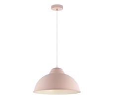 Eglo 54964 - Luster na lanku TRURO-P 1xE27/60W/230V ružová
