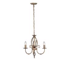 Elstead Elstead ART3-AGD-BRASS - Luster na reťazi ARTISAN 3xE14/60W/230V