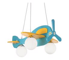 Ideal Lux Ideal Lux - Detský luster na lanku AVION 3xE27/28W/230V modrá