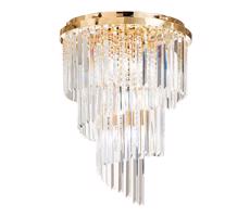Ideal Lux Ideal Lux - Krištáľový prisadený luster CARLTON 12xE14/40W/230V pr. 50 cm zlatá