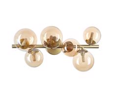 Ideal Lux Ideal Lux - LED Prisadený luster PERLAGE 6xG9/3W/230V 49 cm zlatá/dymová