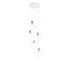 Ideal Lux Ideal Lux - Luster na lanku ICE 5xE27/60W/230V pr. 50 cm biela