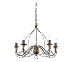Ideal Lux Ideal Lux - Luster na reťazi CORTE 5xE14/40W/230V pr. 54 cm meď