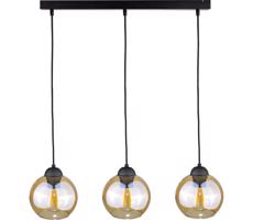 Keter Lighting Luster na lanku AMBRE BLACK 3xE27/60W/230V