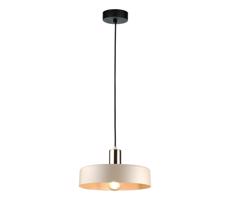 Keter Lighting Luster na lanku LATTE 1xE27/60W/230V béžová/čierna/lesklý chróm