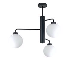 Keter Lighting Luster na tyči FLEX 3xE27/60W/230V čierna/biela