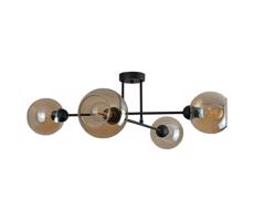 Keter Lighting Luster na tyči VASCO 4xE27/60W/230V čierna/dymová béžová