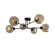 Keter Lighting Luster na tyči VASCO 6xE27/60W/230V čierna/dymová béžová