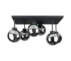 Keter Lighting Prisadený luster DEA 6xE14/60W/230V čierna/dymová čierna