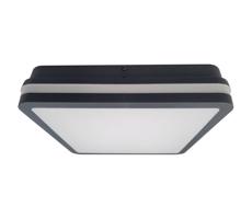 LED Kúpeľňové stropné svietidlo so senzorom ELLÉ LED/24W/230V 26x26 cm IP54 antr
