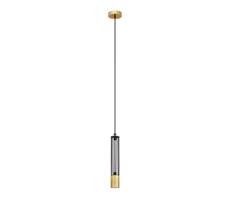 LED Luster na lanku BARS 1xGU10/4,8W/230V čierna/zlatá