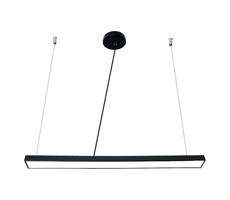 LED Luster na lanku LED/32W/230V 4000K pr. 120 cm čierna
