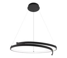 LED Luster na lanku LORENZO LED/35W/230V čierna