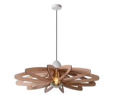 Lucide Lucide 77483/76/31 - Luster na lanku ZIDANE 1xE27/15W/230V béžová/biela