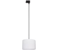 Luster na lanku 3-fáz. lišto. systému TRACER 1xE27/15W/230V pr. 30 cm čierna/biela
