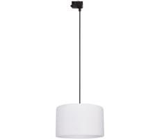 Luster na lanku 3-fáz. lišto. systému TRACER 1xE27/15W/230V pr. 38 cm čierna/biela