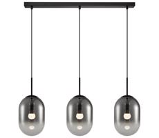 Luster na lanku ALIAS 3xE14/40W/230V čierna/šedá