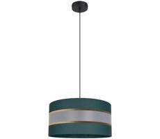 Luster na lanku CORAL 1xE27/60W/230V pr. 40 cm zelená