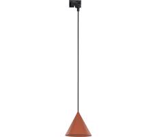 Luster na lanku do lištového systému CONO 1xE27/15W/230V čierna/tehlová