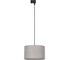Luster na lanku do lištového systému TRACER 1xE27/15W/230V pr. 38 cm čierna/šedá