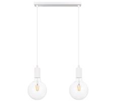 Luster na lanku MIROS 2xE27/60W/230V biela