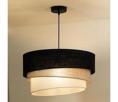 - Luster na lanku TRIO 1xE27/15W/230V pr. 45 cm čierna/šedá/biela