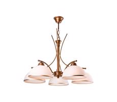 Luster na reťazi PATRYCJA 5xE27/60W/230V