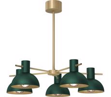 Luster na tyči ESTATE MINI 5xE27/15W/230V zelená