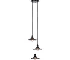 Markslöjd Markslöjd 108853 - Luster na lanku NOVIA 3xE27/40W/230V čierna/dymová