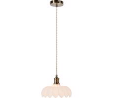Markslöjd Markslöjd 108857 - Luster na lanku KURAGE 1xE27/40W/230V mosadz/biela