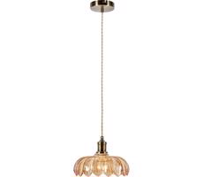 Markslöjd Markslöjd 108858 - Luster na lanku KURAGE 1xE27/40W/230V mosadz/dymová béžová