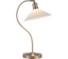 Markslöjd Markslöjd 108863 - Stolná lampa VELA 1xE27/40W/230V mosadz/biela
