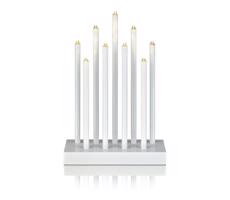 Markslöjd Markslöjd 702588 - LED Vianočný svietnik VIIK 9xLED/0,54W/230/3V biela