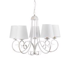 ONLI ONLI - Luster na reťazi POMPEI 5xE14/6W/320V biela