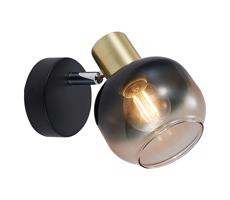 Prezent Prezent  - Nástenné bodové svietidlo PEGAS 1xE14/40W/230V čierna/dymová