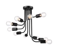 Prisadený luster TRINITY 10xE27/15W/230V čierna