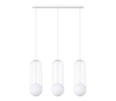 SL.1333 - Luster na lanku BRINA 3xG9/8W/230V biela
